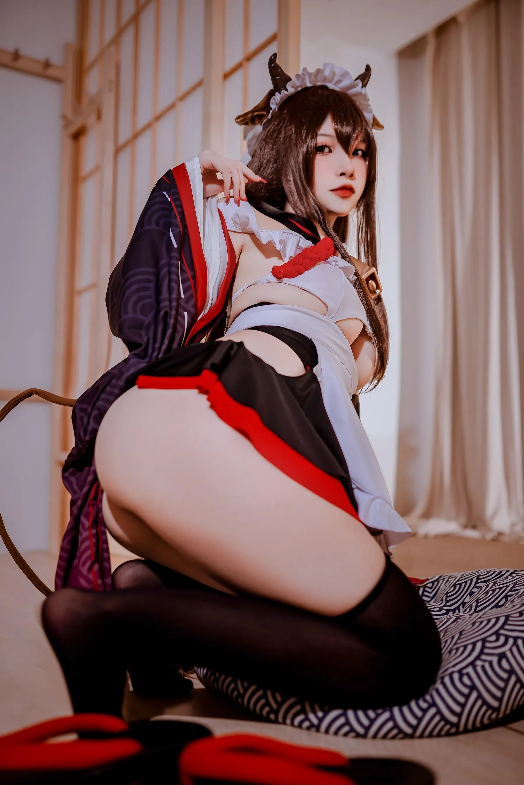 二佐Nisa – NO.148 碧蓝樫野女仆 [34P]插图5
